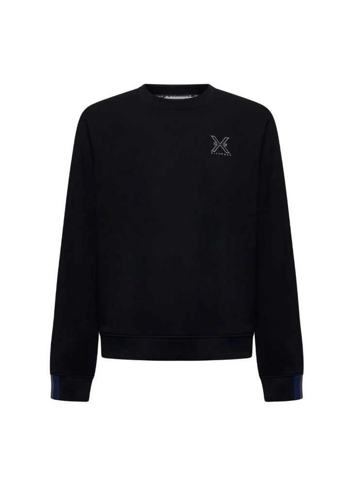 felpa richmond x senza cappuccio con ricamo