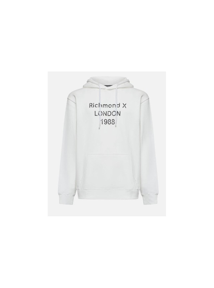 felpa richmond x cappuccio stampa