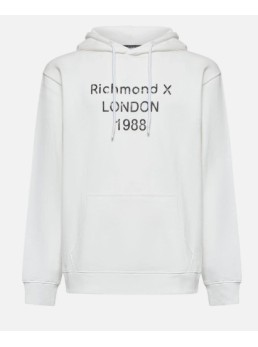felpa richmond x cappuccio stampa