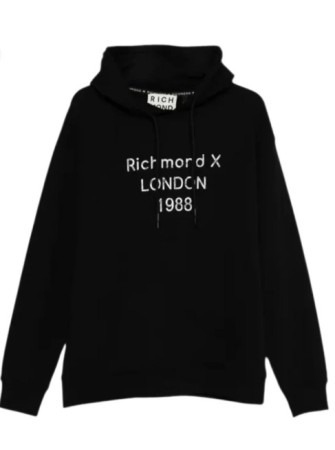 felpa richmond x cappuccio stampa