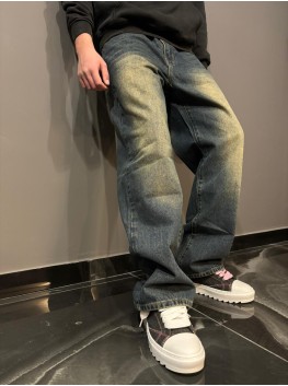 Jeans baggy tea wash