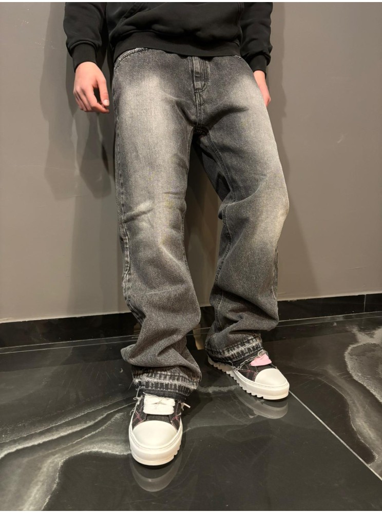 Jeans flare washed black