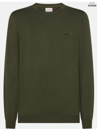 Maglia sun68 ricamo sul collo