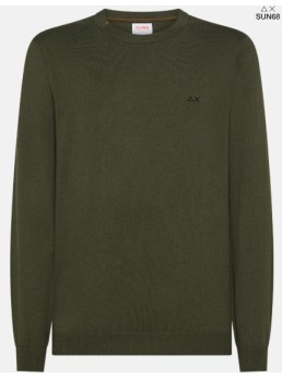 Maglia sun68 ricamo sul collo
