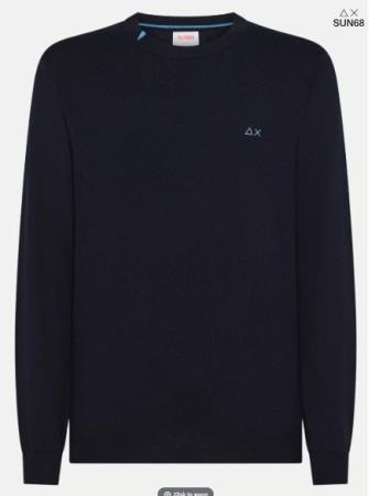 Maglia sun68 ricamo sul collo