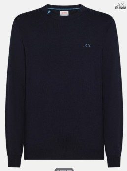 Maglia sun68 ricamo sul collo