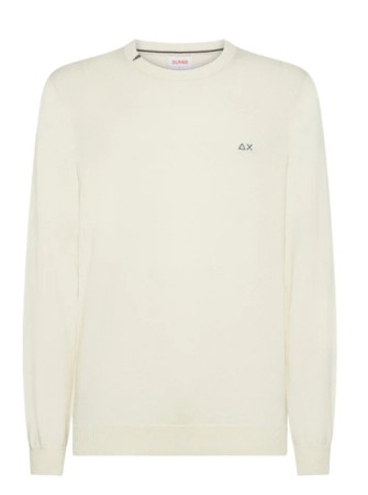 Maglia sun68 ricamo sul collo