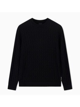 maglia lavorazione a onde armani