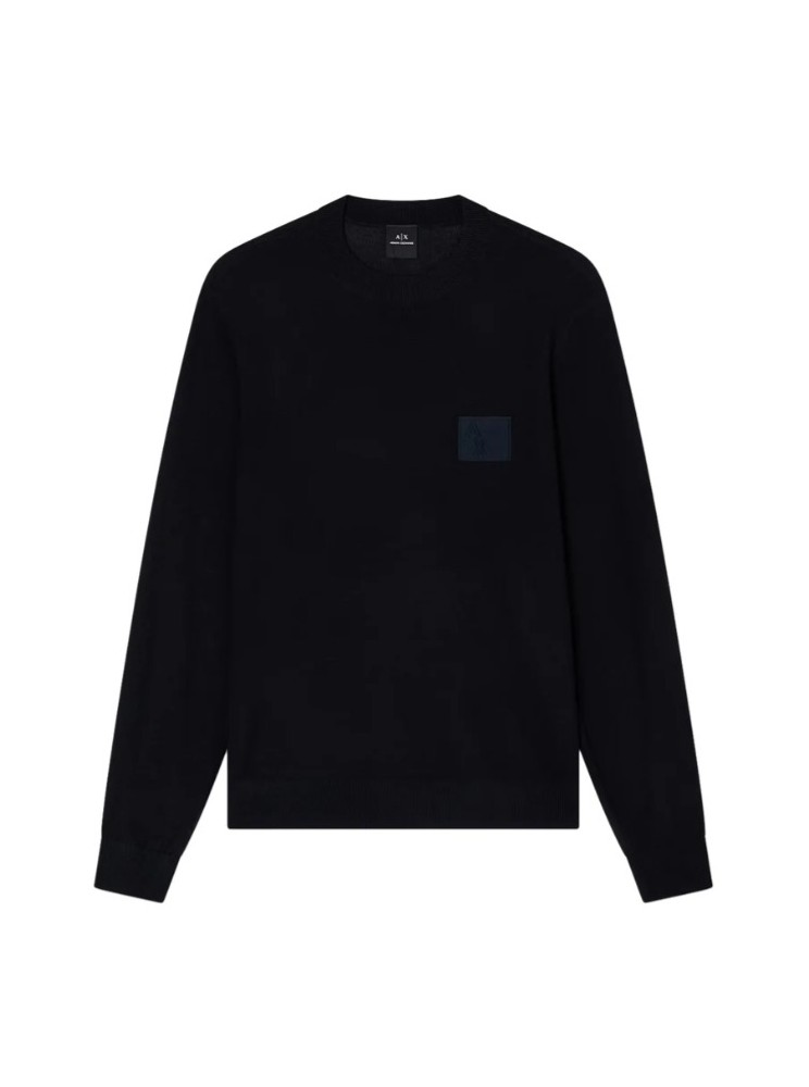 maglioncino armani patch logo