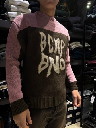 maglione misto lana con ricamo