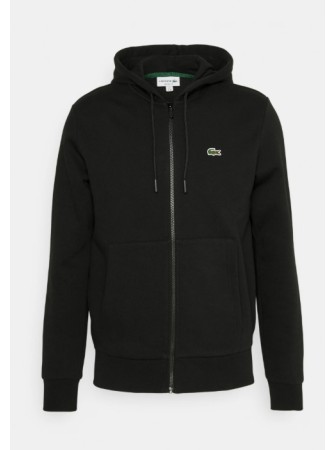 Felpa zip con cappuccio lacoste