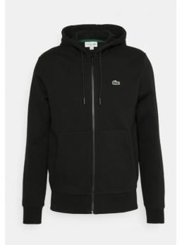 Felpa zip con cappuccio lacoste