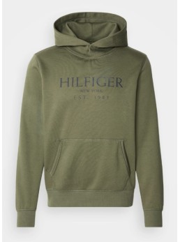 Felpa con stampa hilfiger