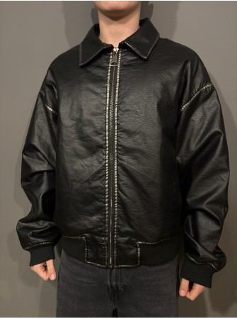 Giubbino in ecopelle over