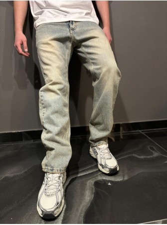 Jeans straight sand wash