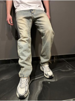 Jeans straight sand wash