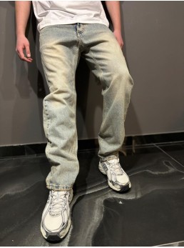 Jeans straight sand wash