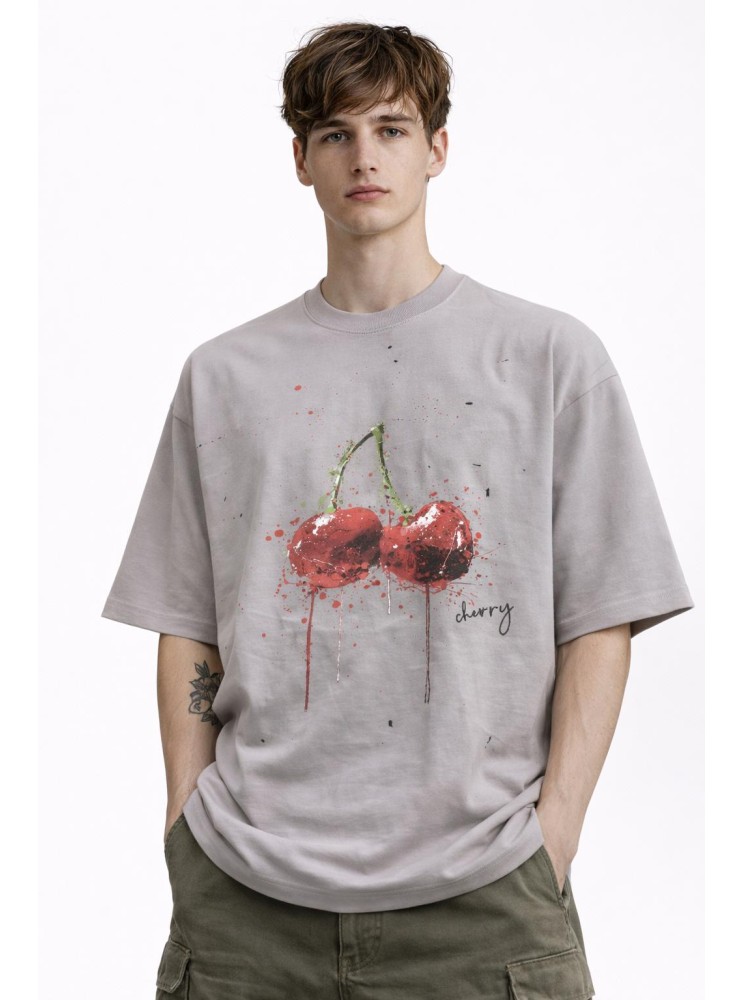 Maglia boxy cherry