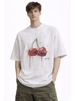 Maglia boxy cherry