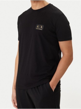 Maglietta armani logo placcato