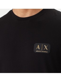 Maglietta armani logo placcato