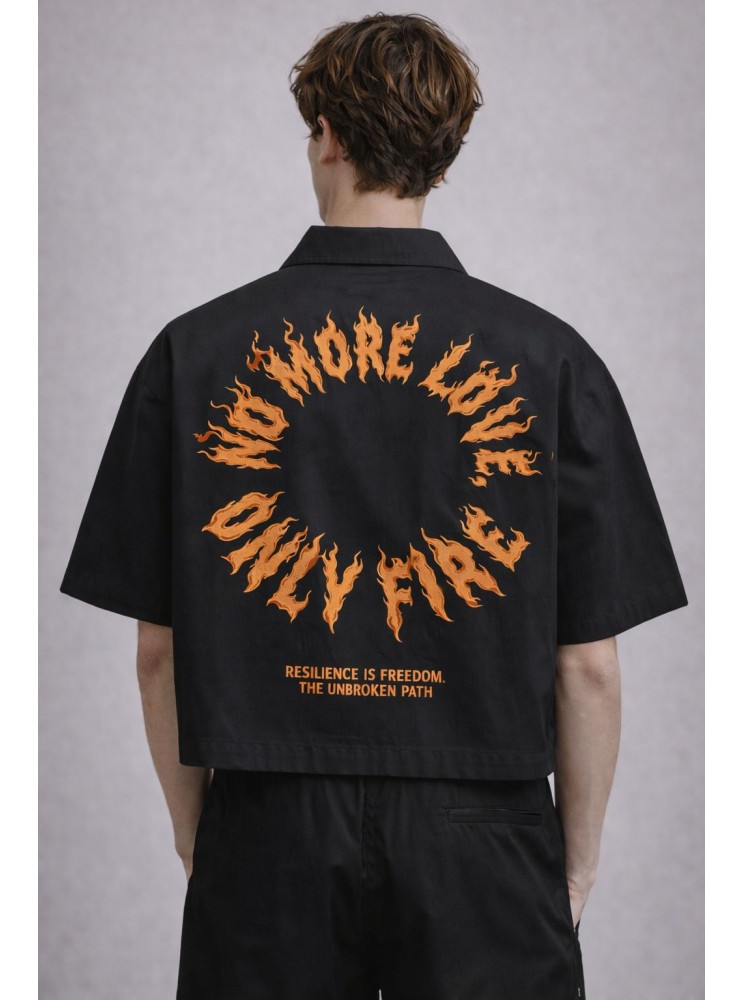Camicia crop no more love