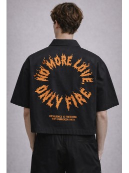 Camicia crop no more love