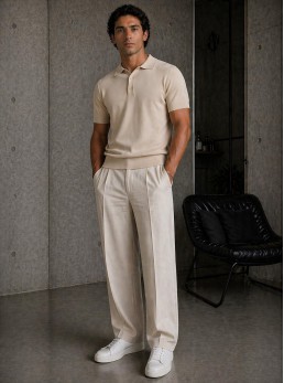Polo di filo 3 bottoni
