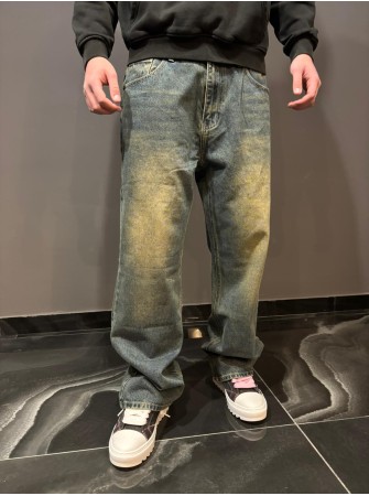 jeans baggy sabbiato