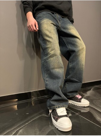 Jeans baggy tea wash