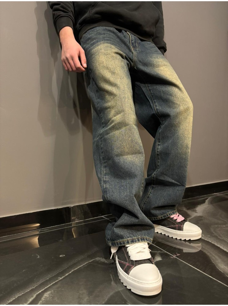 Jeans baggy tea wash