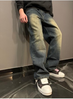 Jeans baggy tea wash