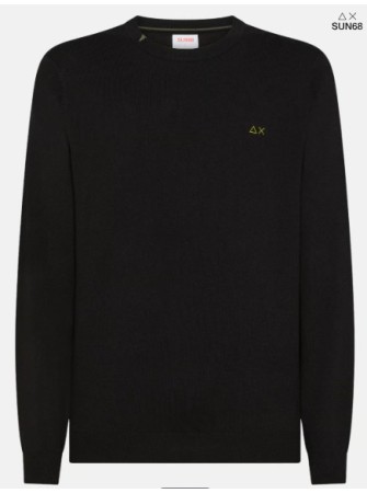 Maglia sun68 ricamo sul collo