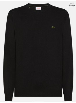 Maglia sun68 ricamo sul collo