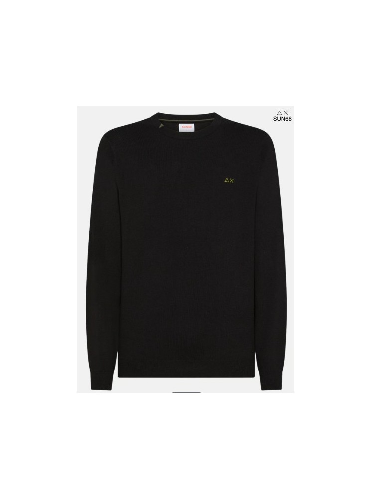 Maglia sun68 ricamo sul collo