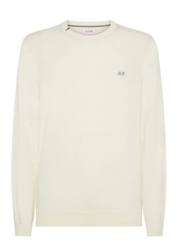 Maglia sun68 ricamo sul collo