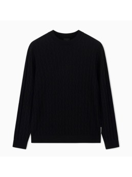 maglia lavorazione a onde armani