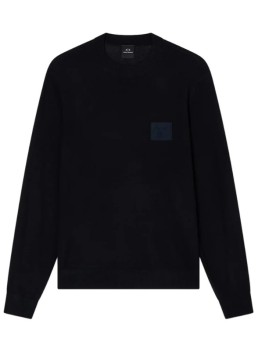 maglioncino armani patch logo