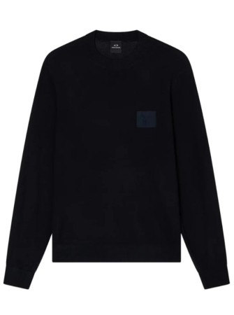 maglioncino armani patch logo