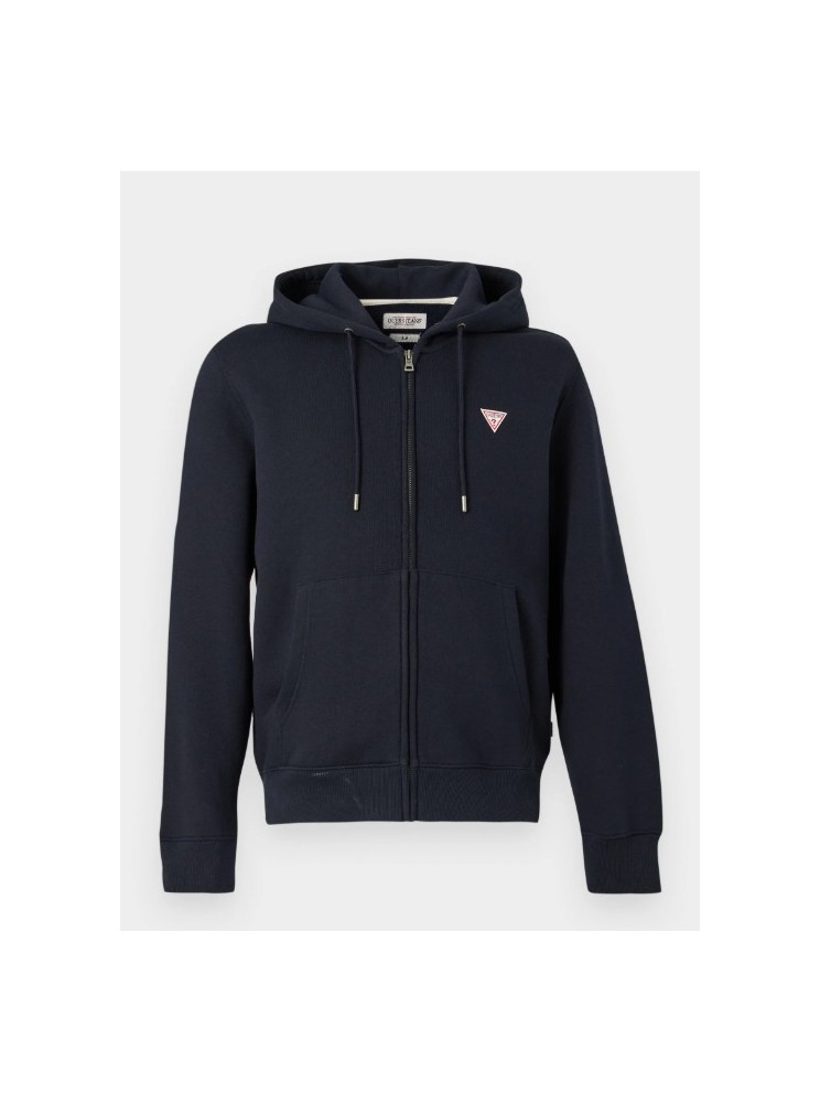felpa con zip guess