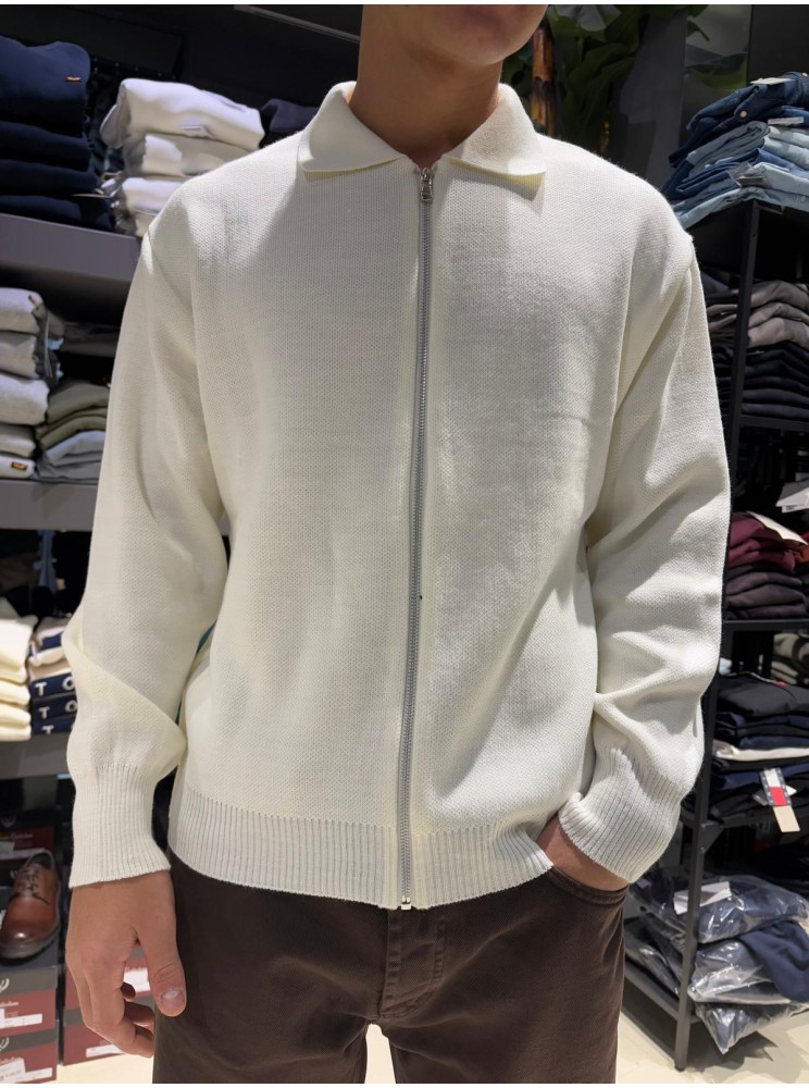 cardigan con zip