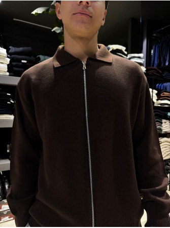 cardigan con zip