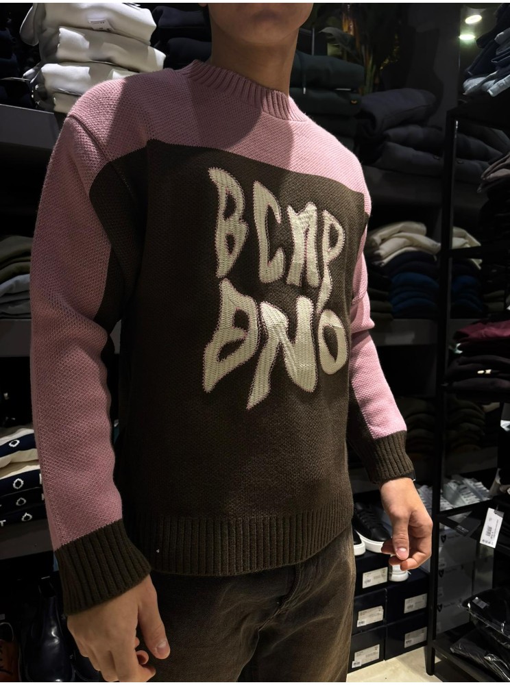 maglione misto lana con ricamo
