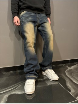 Jeans flare zebrato