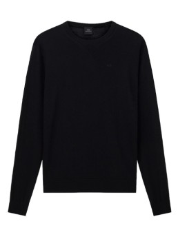 maglioncino armani exchange logo ricamato