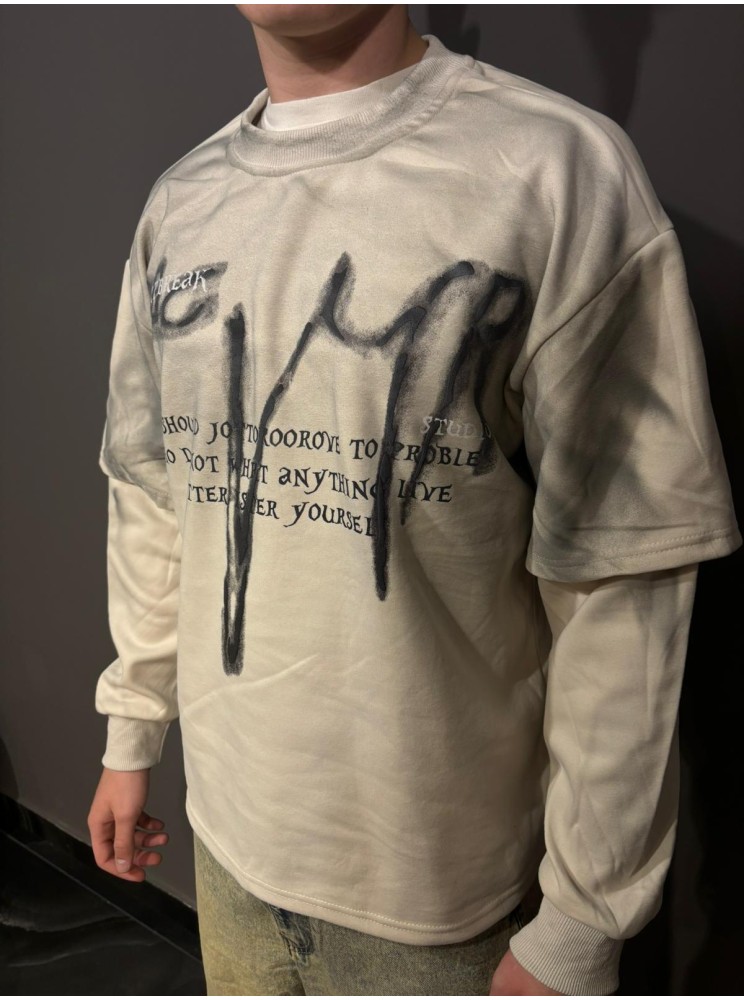 Washed double sleeves