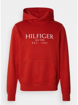Felpa con stampa hilfiger
