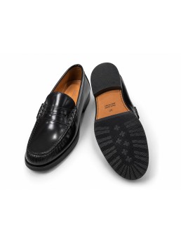 Mocassino artigianale fondo cuoio cucito