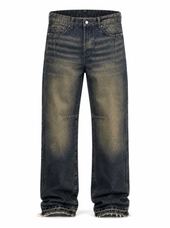 Jeans sabbiato flare