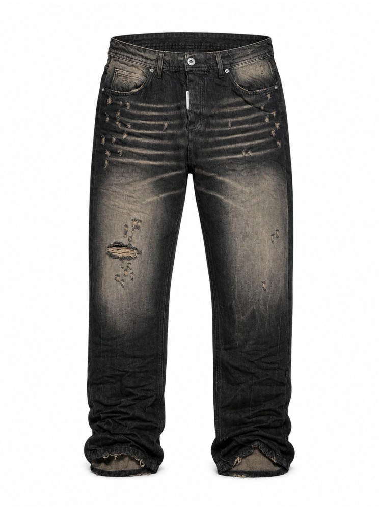 Jeans straight destroy